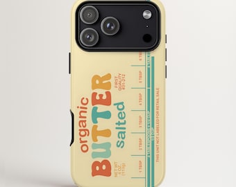 Salted Butter Tough Phone Case MagSafe, Butter Lover Gift, Cooking Aesthetic Cover, iPhone 17 MagSafe, Samsung Galaxy S26, Google Pixel 9