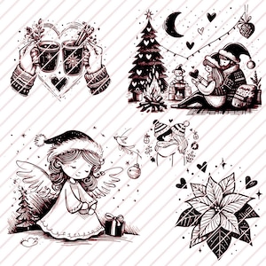 MOTIF DE NOËL PARTIE 2 - Fichier LASER SVG