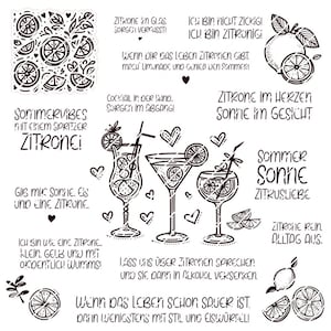 Limones - Cócteles - Frases SVG de verano