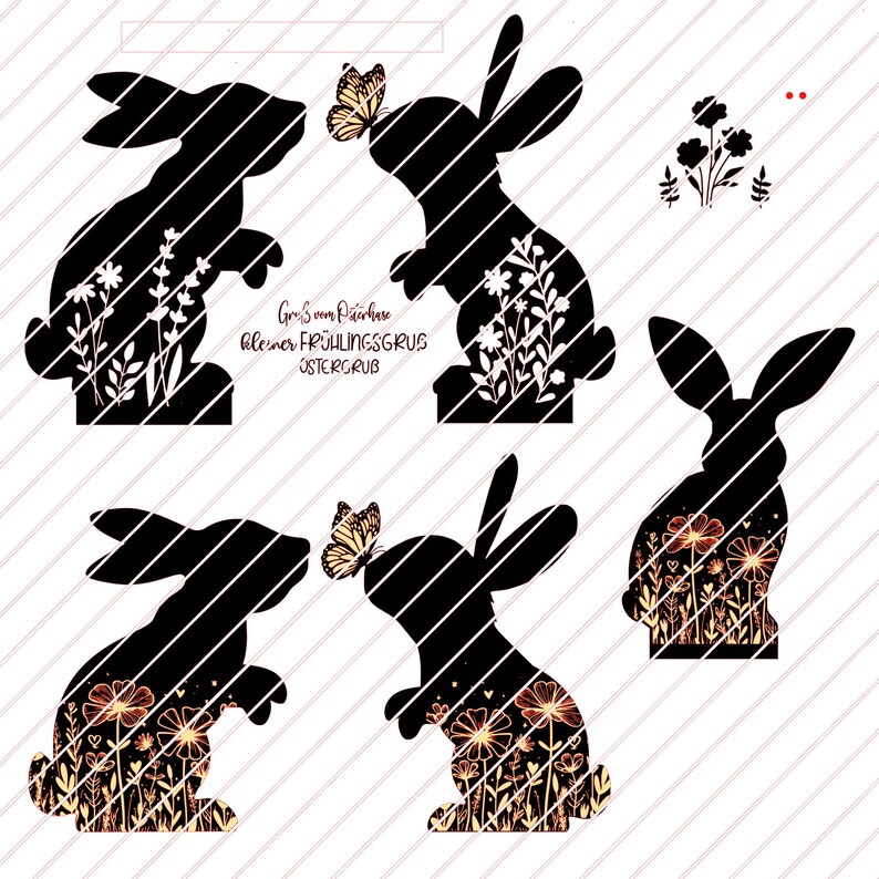Oster-Gartenflagge „Happy Easter“ – 30,5 X 45,7 Cm, Doppelseitig Bedruckt, Mit Schmetterlingen & Hasen, Aus Wetterfestem Polyester