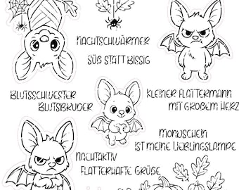 Bat - Sayings - SVG - Halloween - Autumn - Pumpkin - Leaves