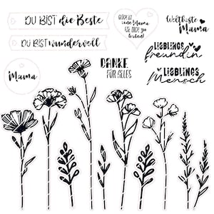 Saudações de flores - amor de flores - saudações floridas Arquivo laser SVG - arquivo plotter