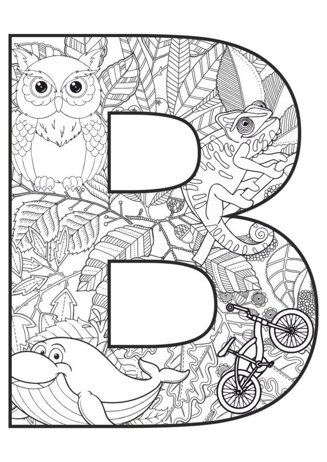 ABC Mandala Coloring Pages Mandala Adult Digital Coloring - Etsy