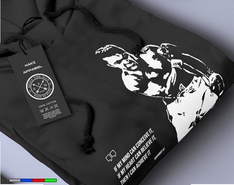 Muhammed Ali Hoodie Unieke Inspirerende Legendarische Grootste aller tijden bokswereldkampioen Vector Art Cool Gift Handgemaakte T-shirt Kleding
