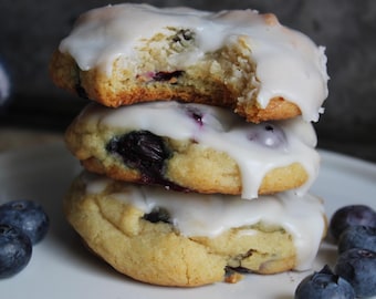 Blueberry Buttermilk Cookie Recipe: Gourmet Glazed Cookies (PDF Download)