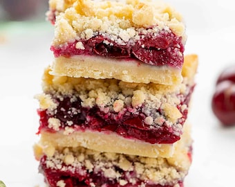 Cherry Pie Bars Recipe: Gourmet Dessert with Buttery Crumble (PDF Download)