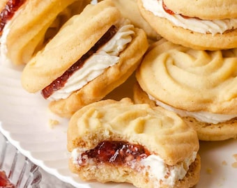 Viennese Whirls Recipe: Raspberry Jam Cookies (PDF Digital Recipe Only)