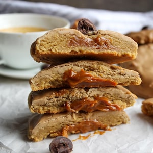 MUST TRY Vanillebohnen-Espresso-Kekse Gefüllt mit Dulce de Leche Gourmet-Keksen | Dessert-Rezept | Hausgemachte Kekse | Süßer weicher Keks