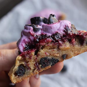 BEST RECIPE Blueberry Dream Cookies | Gourmet Cookie Recipe| Dessert Recipe | Homemade | Bakery | Soft Cookie | Galletas | Vegan Option Incl