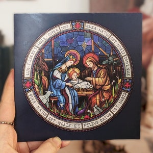 Krippen-Weihnachtskarten | Christliche Kunst | Glasmalerei