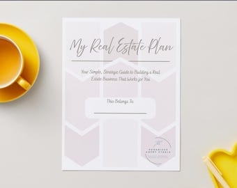 Real Estate Agent Business Planner, SOI Tracker, Daily Schedule (Digital Download PDF)