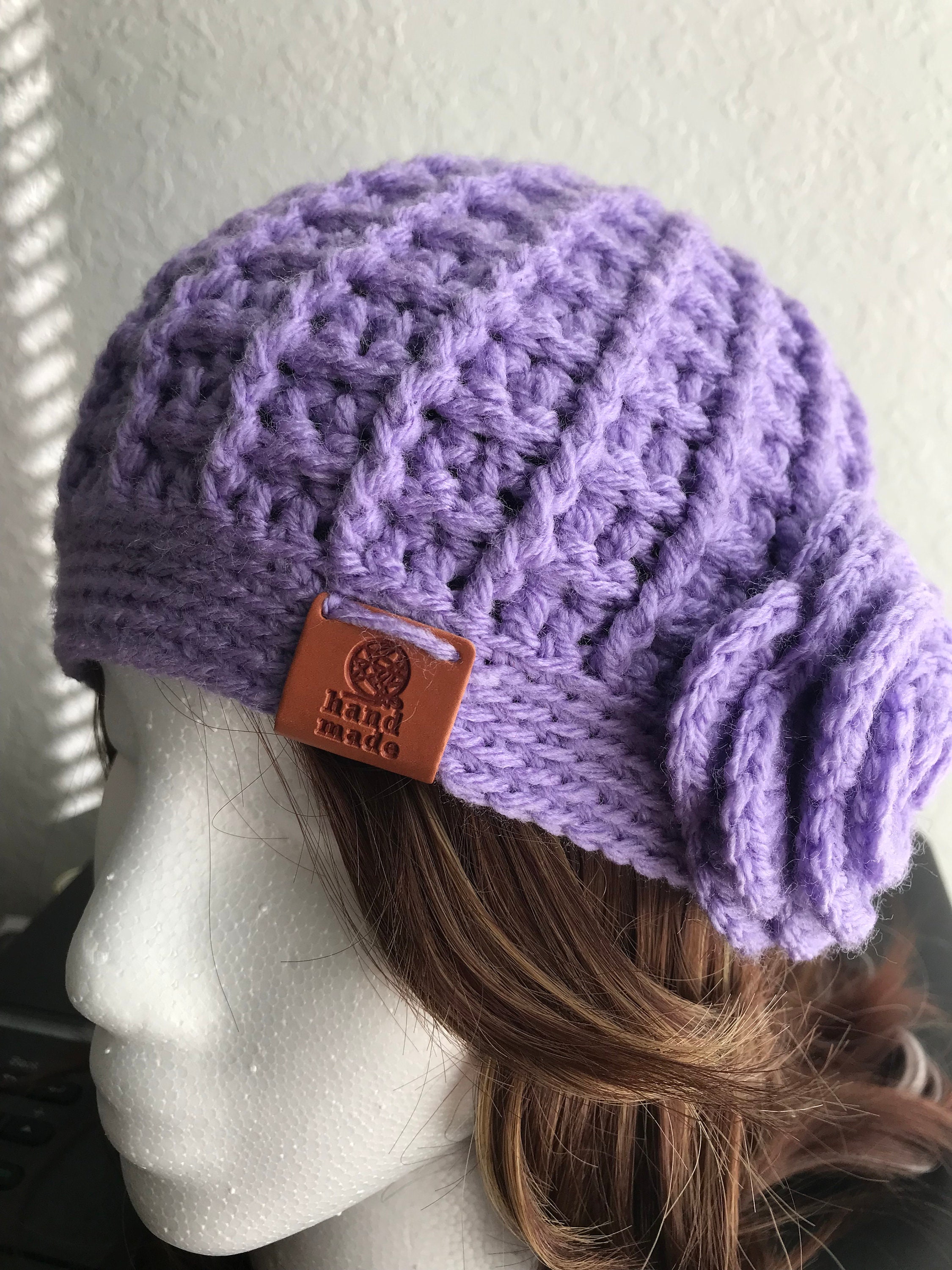 帽子 SIDE STRAP FLOWER KNIT CAP 帽子 SIDE STRAP FLOWER KNIT CAP SIDE STRAP FLOWER KNIT CAP