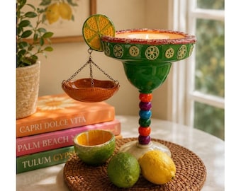 Yankee Candle Margarita Tart Warmer Candle Holder Ceramic