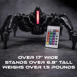 Arc Raiders LED Matriarch 3D Printed Statue | Articulated | Glow in the Dark Eye | Large