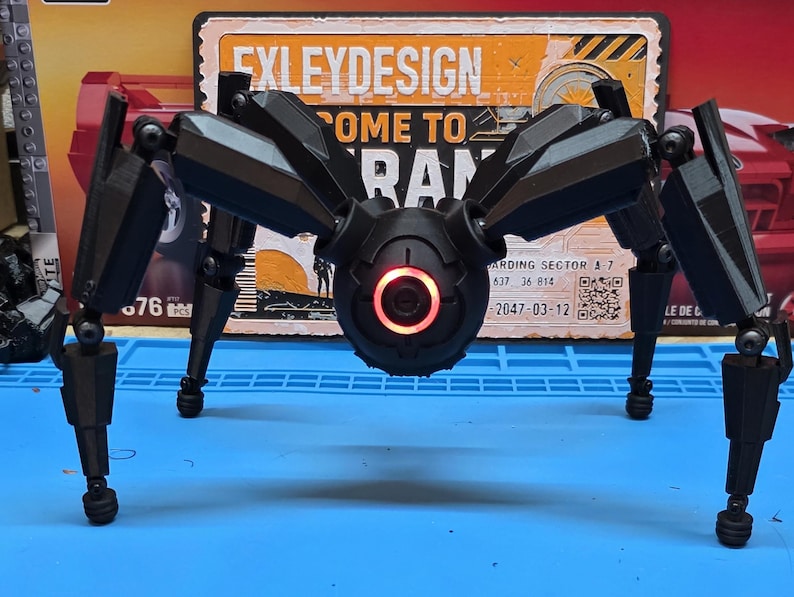 Arc Raiders LED Leaper Figurine With Remote | 3D Printed Robot RGB Eye ...