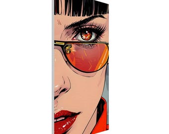 Anime Girl Leinwanddruck | Manga Portrait Wandkunst, Japanisches Dekor