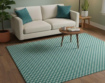 Boho Teppich Muster | Gemütliches Strukturiertes Geometrisch