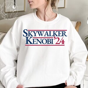 Skywalker and Kenobi Political Shirt, Clone Wars Sweatshirt, Star Wars Gift, Funny Star Wars Crewneck, Anakin Skywalker Obi-Wan Kenobi Shirt