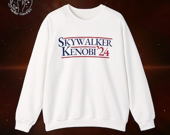 Skywalker and Kenobi Political Shirt, Clone Wars Sweatshirt, Star Wars Gift, Funny Star Wars Crewneck, Anakin Skywalker Obi-Wan Kenobi Shirt