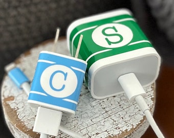 Home organization | personalized phone charger decal for home or work | ADHD home iPhone organization | personalized organization gift