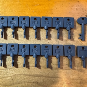 Sargent and Greenleaf Keys - Expanded Set