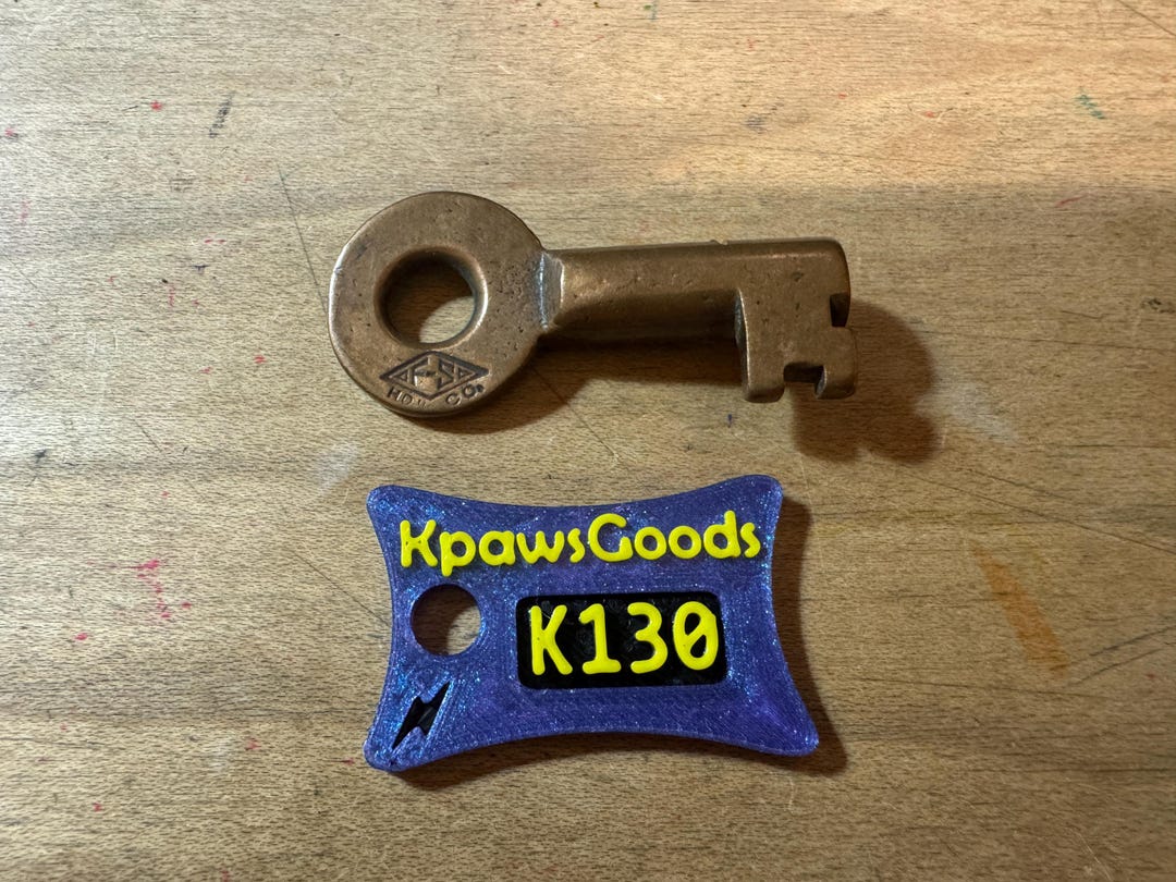 Adlake Type Key - Stamped RR - K130 Tag - Etsy