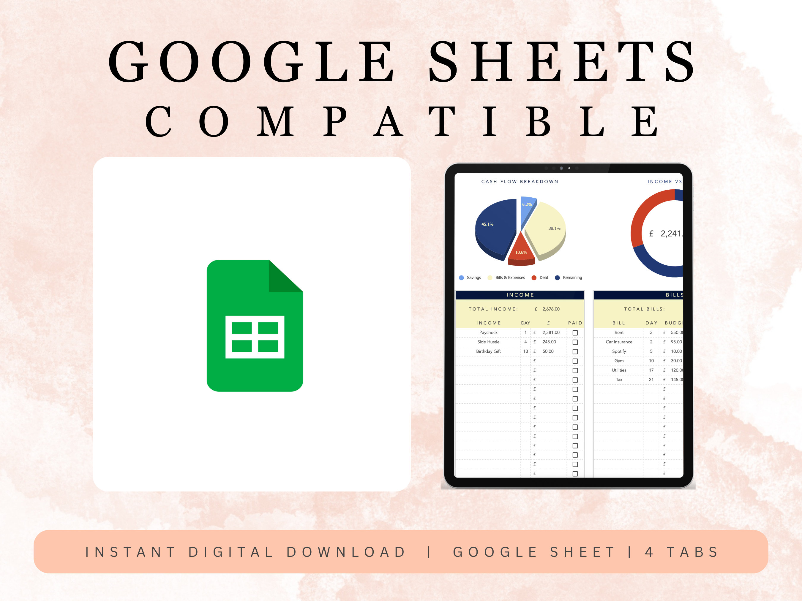 Monthly Budget Planner Royal Colour Spreadsheet Simple Monthly Budget
