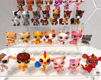 Mascotas surtidas de LPS - Auténticas mascotas de Littlest Pet Shop *Tú eliges* caballos, perros, criaturas marinas, gatos.