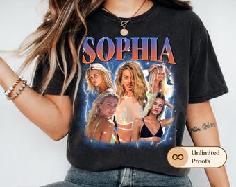 Comfort Colors® Custom Bootleg, Personalized Photo Shirt,  Vintage Tee, Custom Rap Style T-Shirt, Picture Gift for Him, Her, Couple