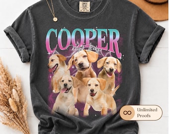 Comfort Colors Personalized Pet Tee, Custom Bootleg Tee, Custom Pet Shirt,Custom Cat Gift, Name Custom, Bootleg Rap Dog Shirt, Custom Design