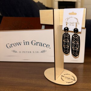 Black Filigree Earrings