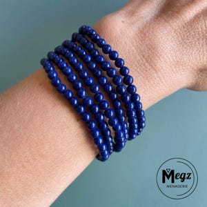 Lapislazuli Armband 4 mm