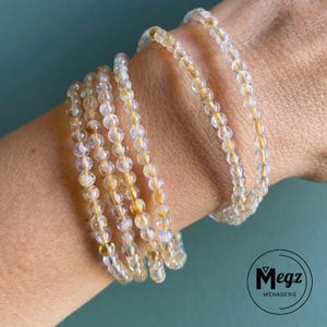 Natural Citrine Bracelet 4mm