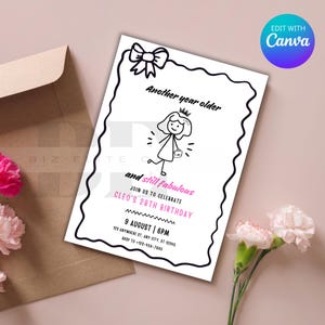 Invito di compleanno umoristico / Invito di compleanno spiritoso / Invito per festa umoristico / Invito di compleanno eccentrico / Invito divertente per il 21° compleanno