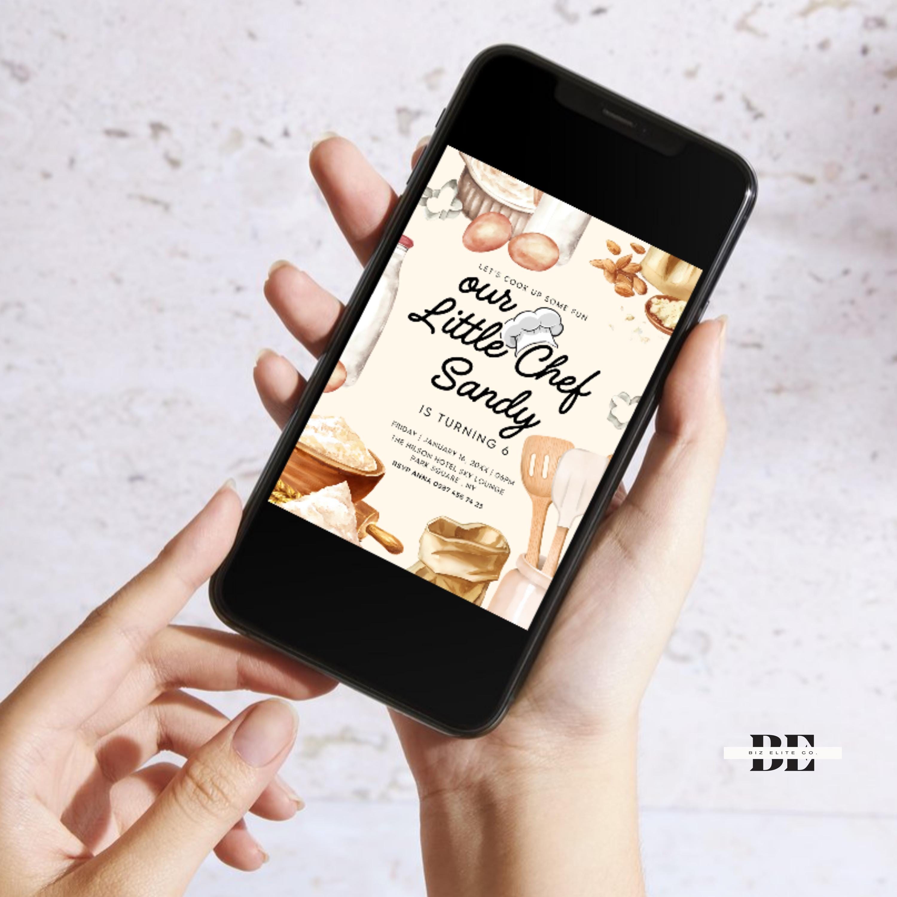 Cooking Class Invitation | Printable Birthday & Bake off Invite | Our ...