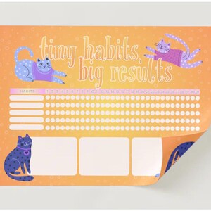 Tiny Habits, Big Results | Cat Feeding & Health Tracker | Printable Cat Planner | Pet Routine Organizer | Instant Download