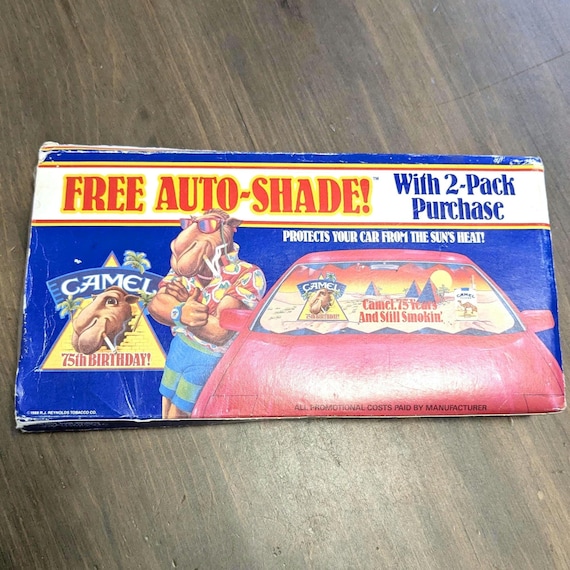 1980s Vintage Camel Cigarettes 75th Birthday Auto-shade: New in Original  Box