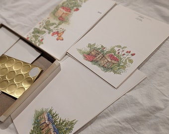 Ensemble d'enveloppes en papier kraft vintage avec UL, lettre d