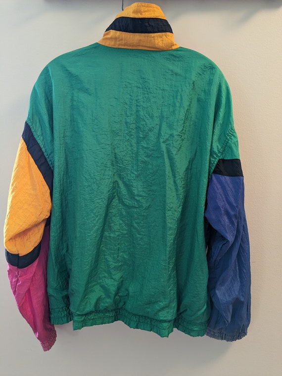 1980s 1990s bright blocks Retro track jacket by B… - image 8