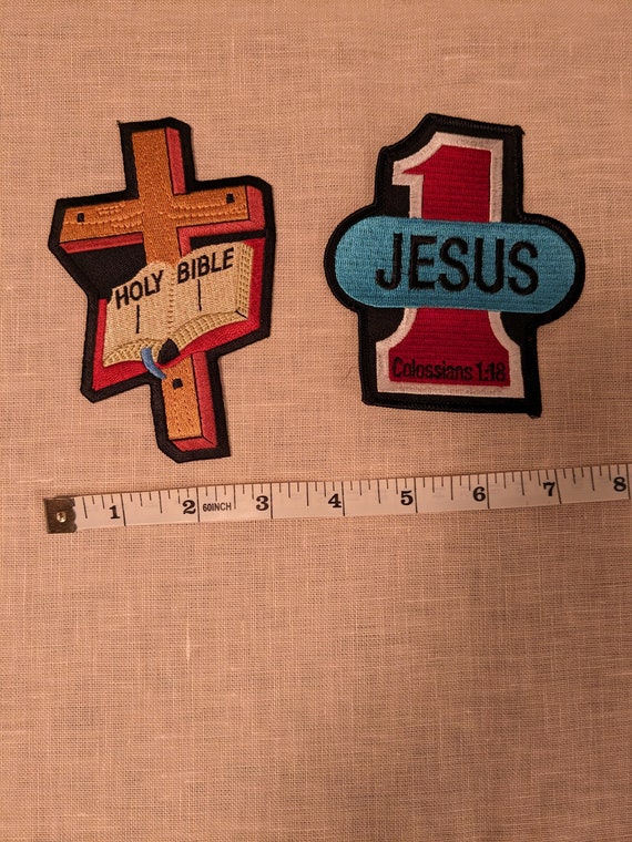 1990s - early 2000s Jesus and Holy Bible Patches. 