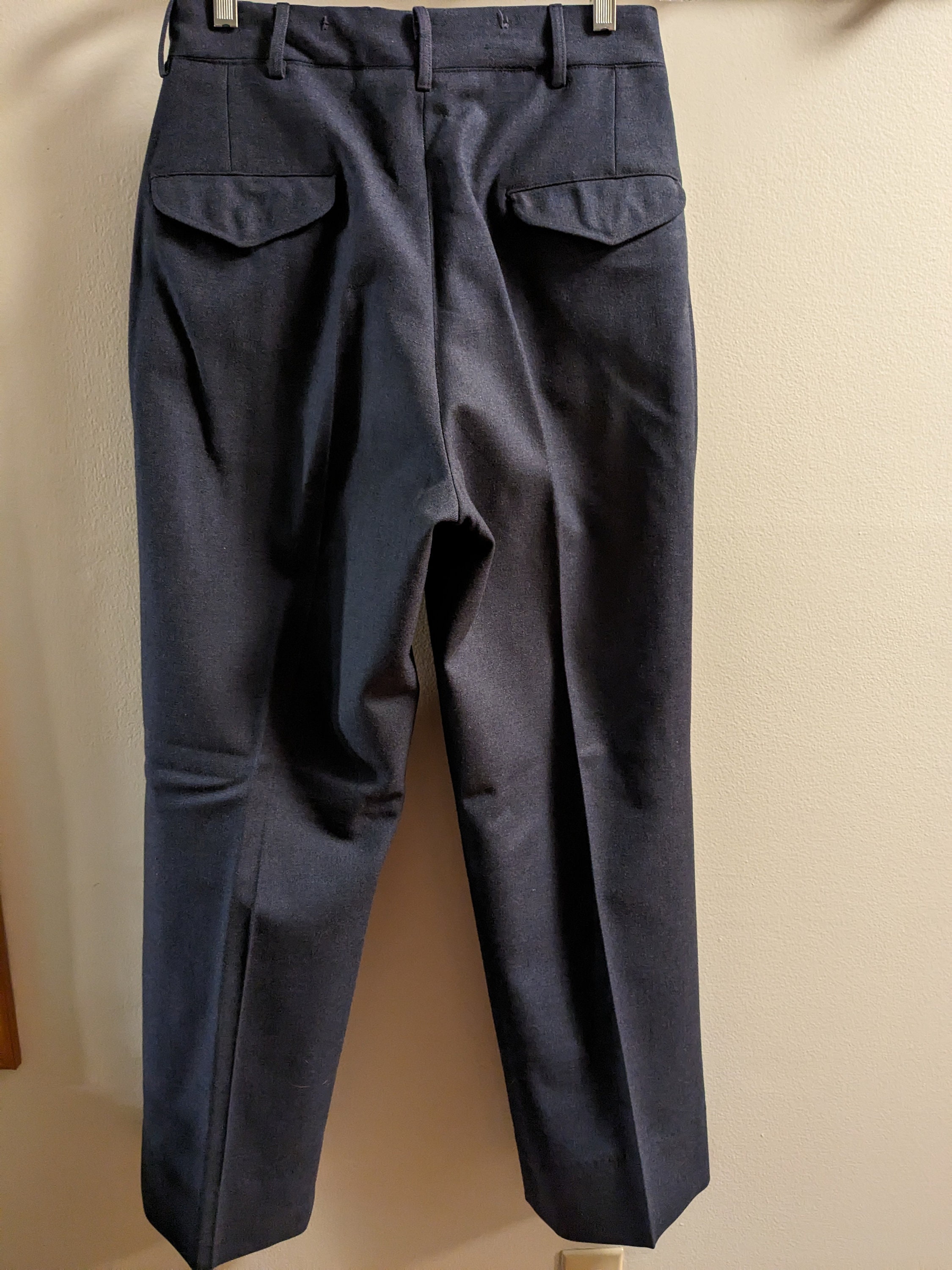 1950-60s US Airforce Wool Dress Pants Size 30W/31L. USAF