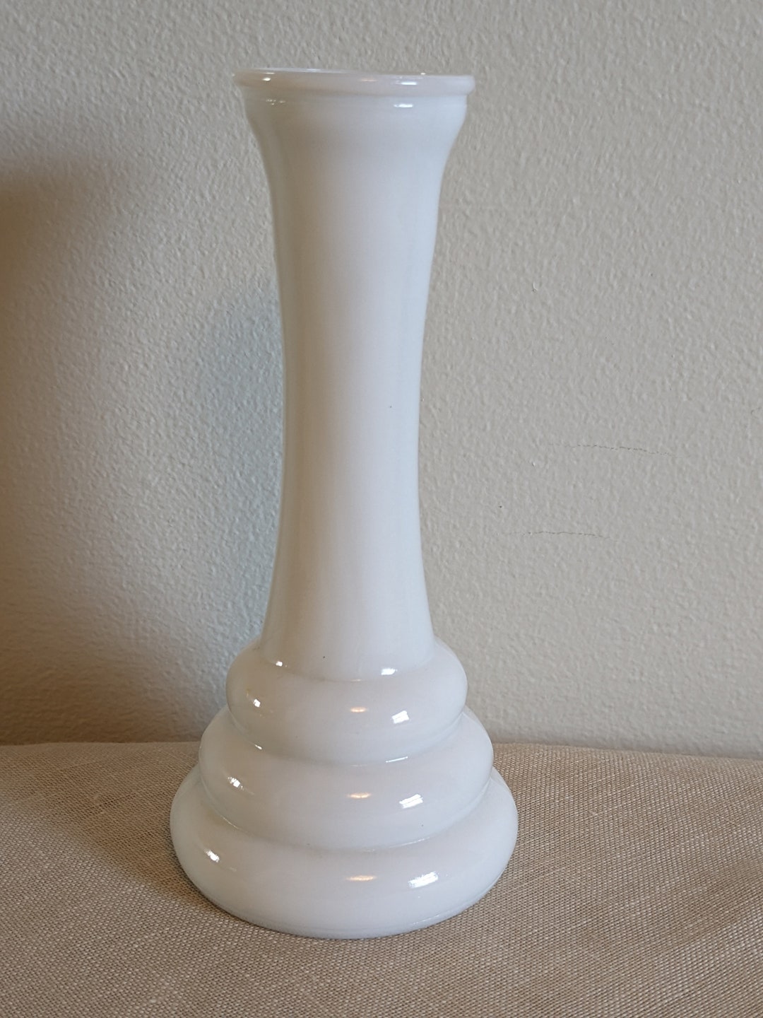 Mid Century Modern Randall White Milk Glass Bud Vase 6 Etsy