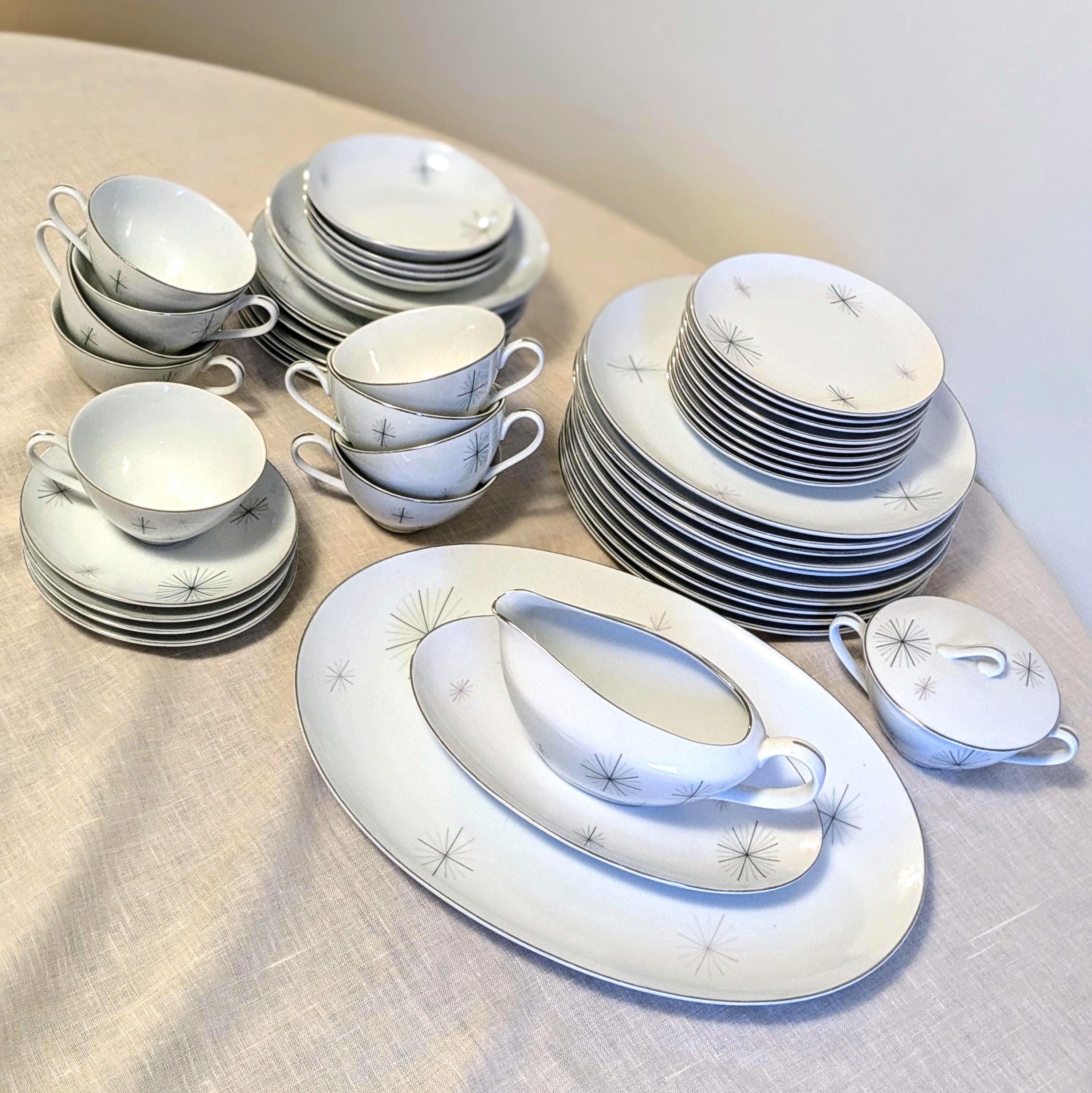 Fine China Mikasa Platinum Crown 58 Piece Set Mikasa Fine China