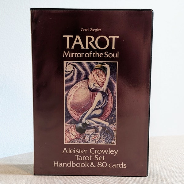 1990s Tarot Mirror of the Soul set Aleister Crowley Thoth Tarot Deck with Handbook by Gerd Ziegler. Like new complete set. Free US shipping