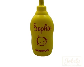 Shampoo fles met naam | gepersonaliseerd cadeau | kraamcadeau | geboortecadeau | verzorgingsproducten | baby | kinderen | 400ml