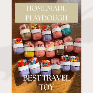 Easter basket fillers | Travel activity for toddlers | airplane toy | restaurant kit | custom playdough party favor | Easter stuffer