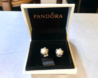 Pearl Stud Earrings-Beautiful Gift for Her In Pandora Style