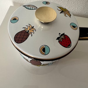 Retro MCM Georges Briard Enamel Saucepan image 4