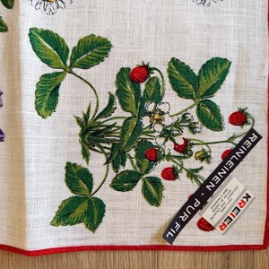 Vintage Swiss Linen Tea Towel NWT image 4
