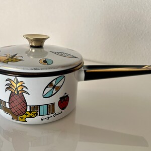 Retro MCM Georges Briard Enamel Saucepan image 2